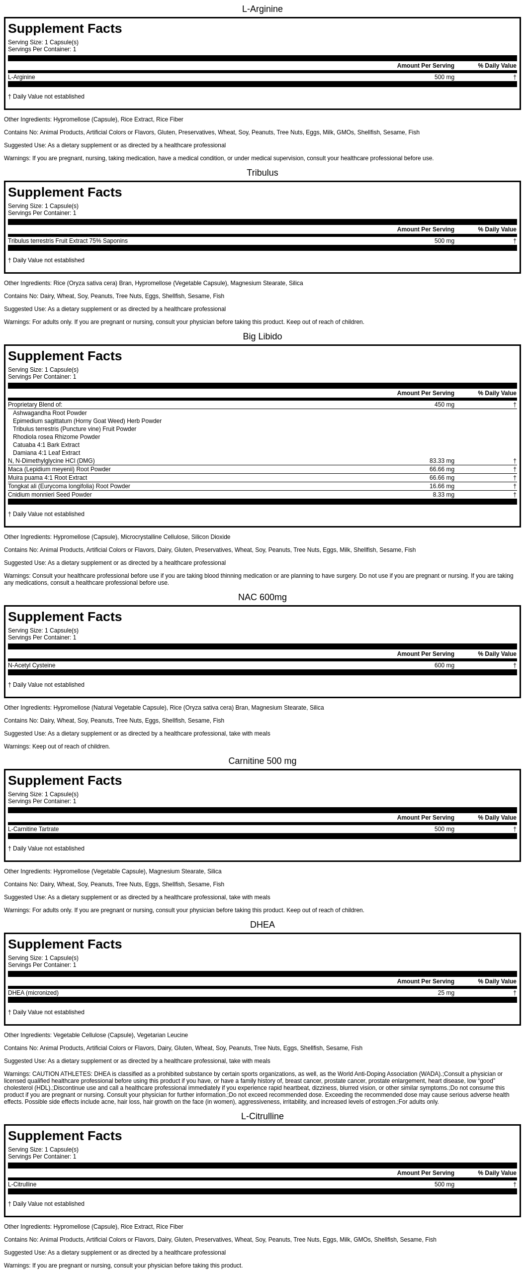 Protocol by Bosmora - Nitric Oxide (Men)