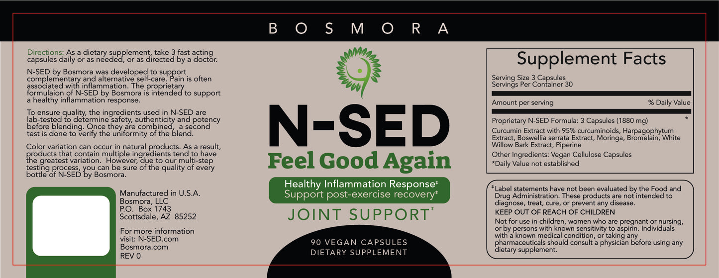 N-SED by Bosmora - One 90 count bottle