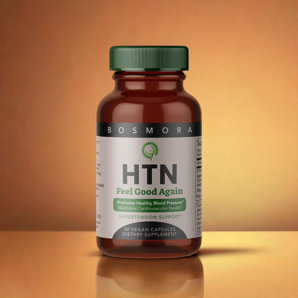 HTN by Bosmora Support for a Healthy Blood Pressure and Promotes Cardiovascular health, 30 Capsules