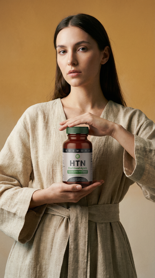 HTN by Bosmora Support for a Healthy Blood Pressure and Promotes Cardiovascular Health, 30 Capsules