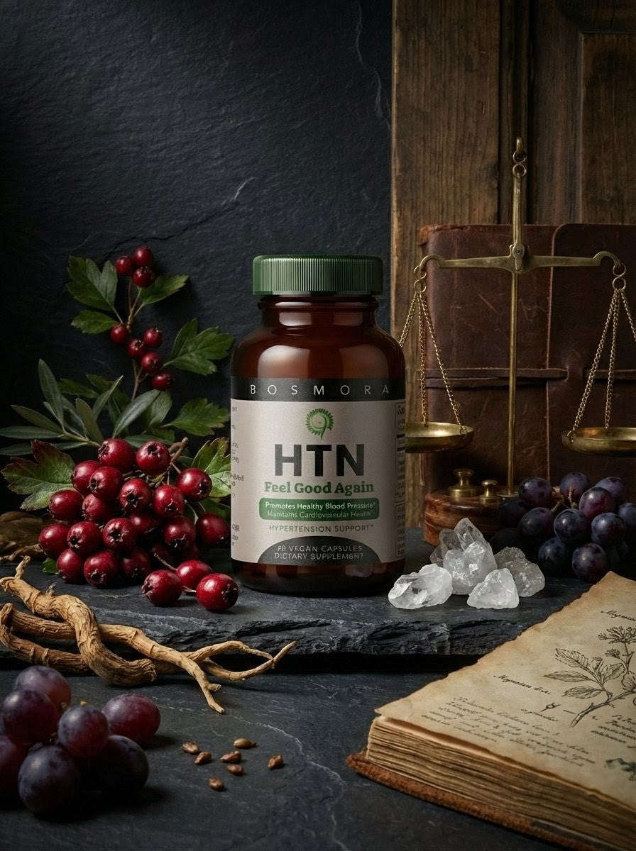 HTN by Bosmora Support for a Healthy Blood Pressure and Promotes Cardiovascular Health, 30 Capsules